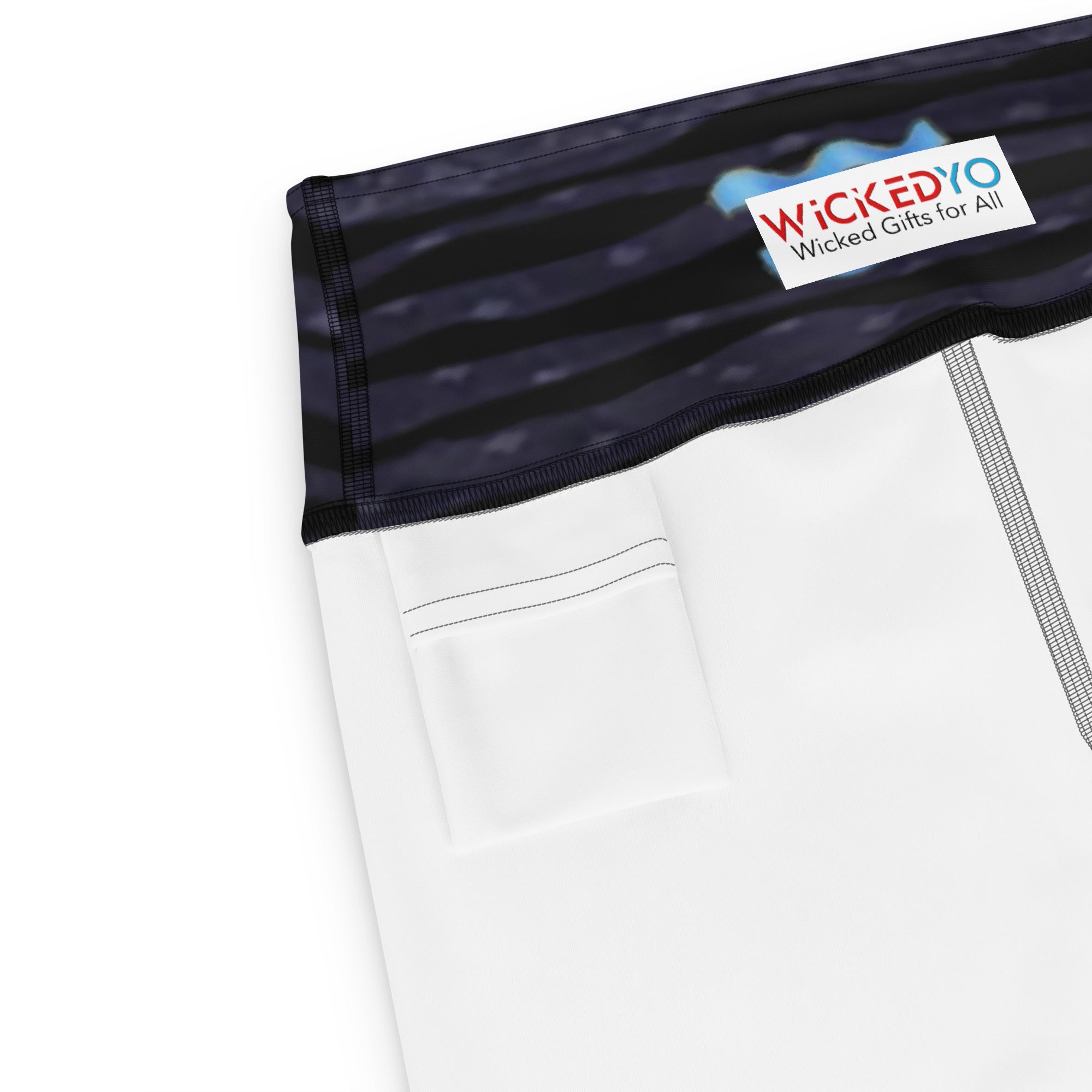 Workout Leggings. Zodiac Art Gym Activewear or Yoga Pants. "Cosmic Aqua" by WickedYo.